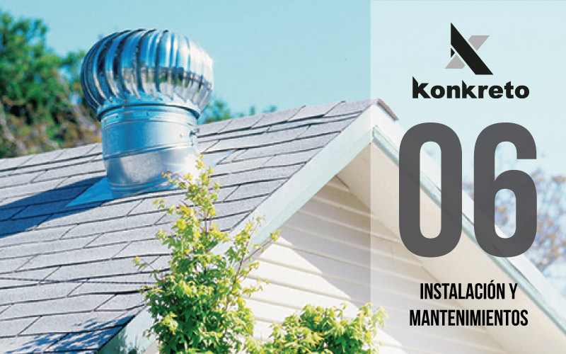 ventilación en tejados